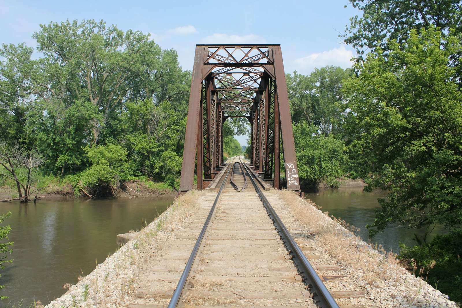 Looking east